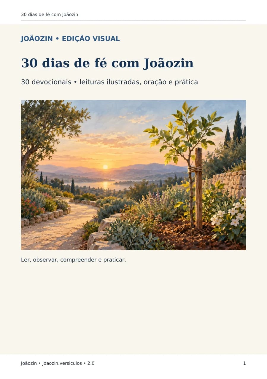 Capa: 30 dias de fé com Joãozin