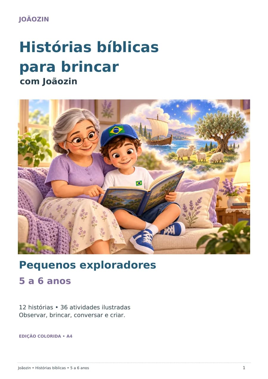 Capa de Histórias bíblicas para brincar