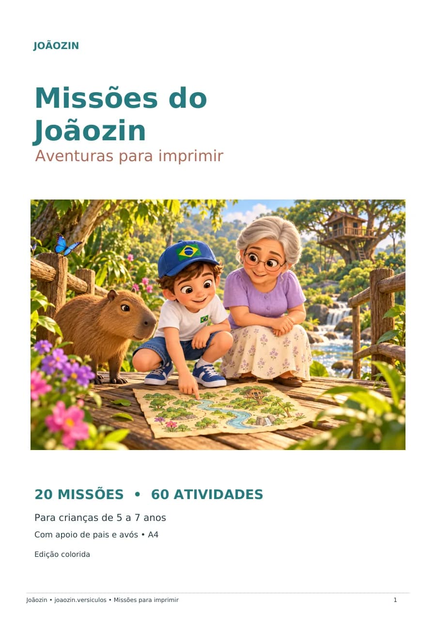 Capa: Missões do Joãozin: edição clássica
